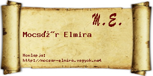 Mocsár Elmira névjegykártya